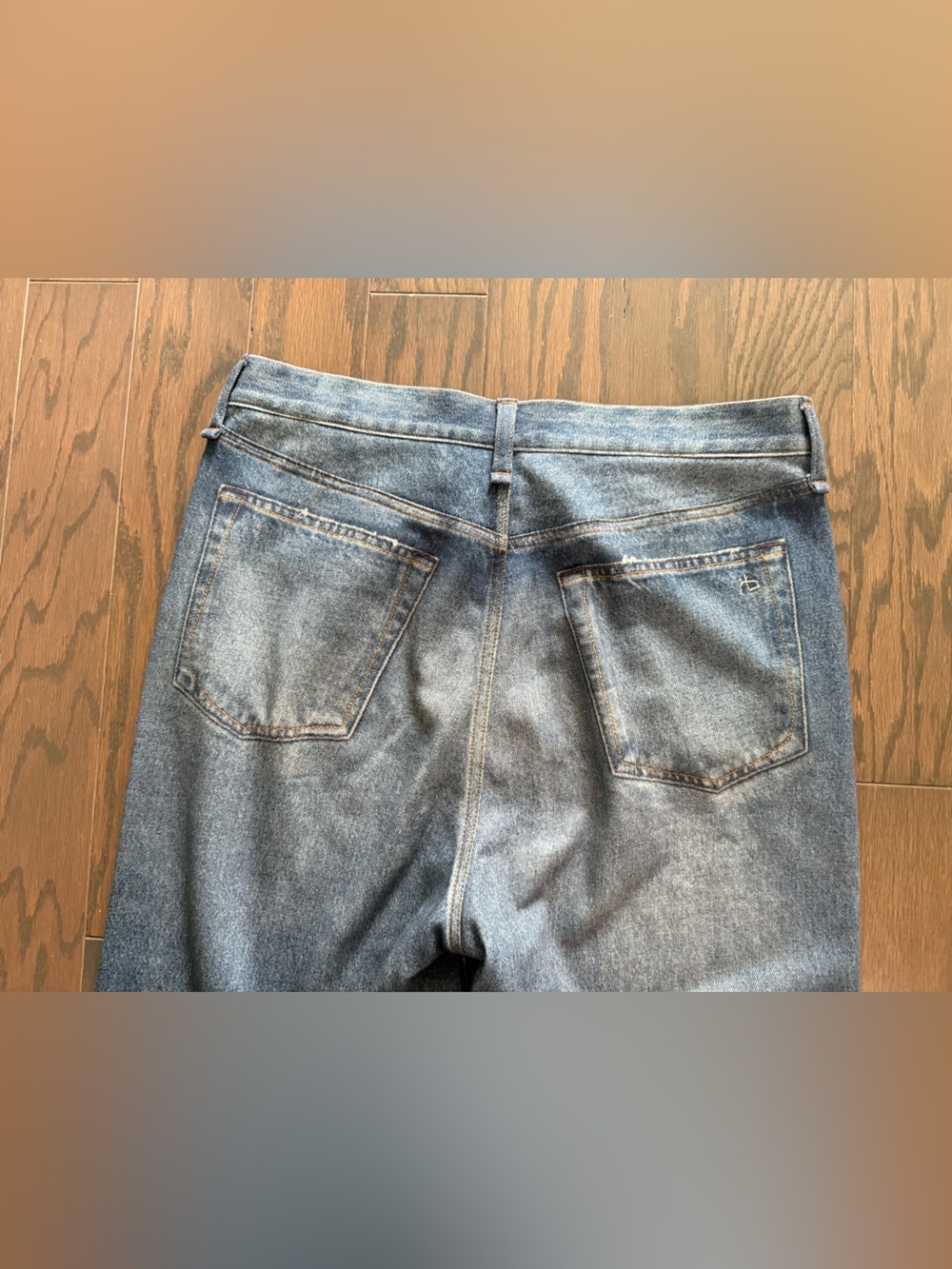 RAG & BONE rb Miramar Wide-Leg Sweatpant Jean Size 27 - Picture 7 of 12
